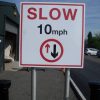 Traffic Signs  Indiustrial Estate Speed Warning Sign