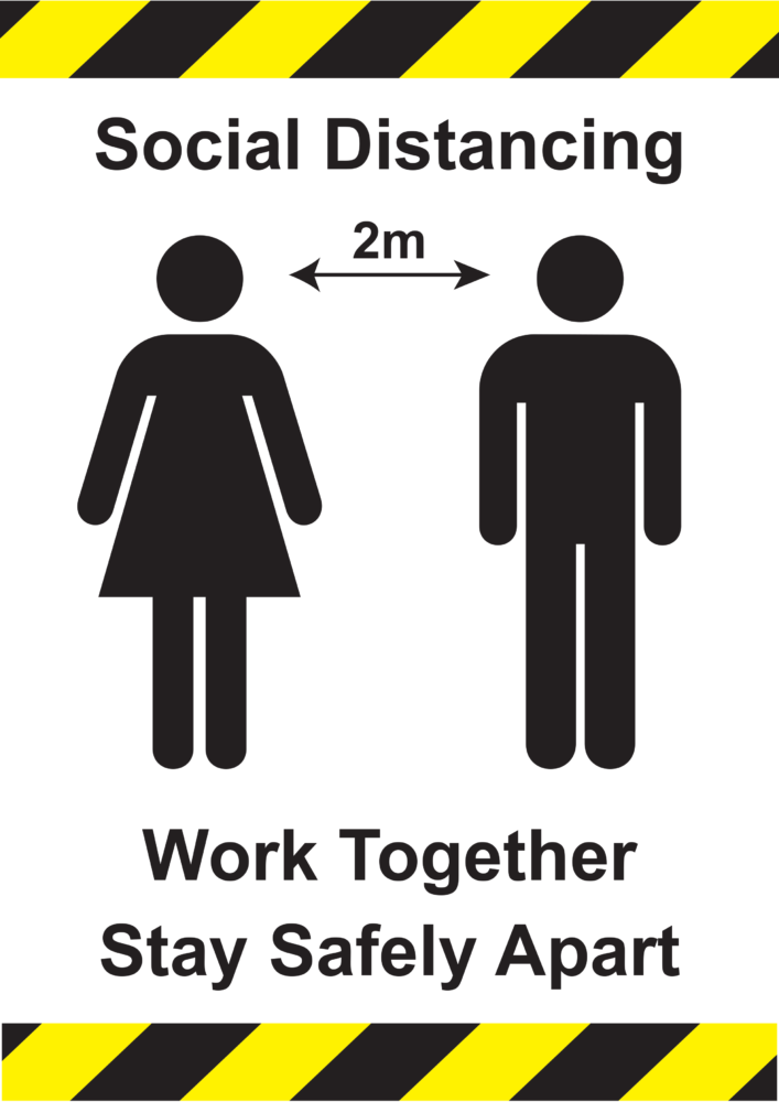 Social Distancing   Work Together Stay Safely Apart