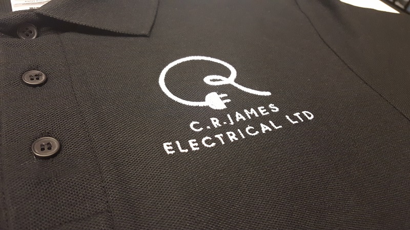 Embroidered Polo Shirt With Corporate Logo Workwear Uniform Impact Signs