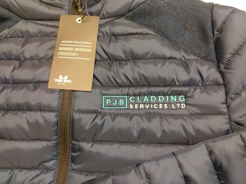 Embroidered Winter Coat Branded Logo Warm Padded Jacket Uniform   Impact Signs