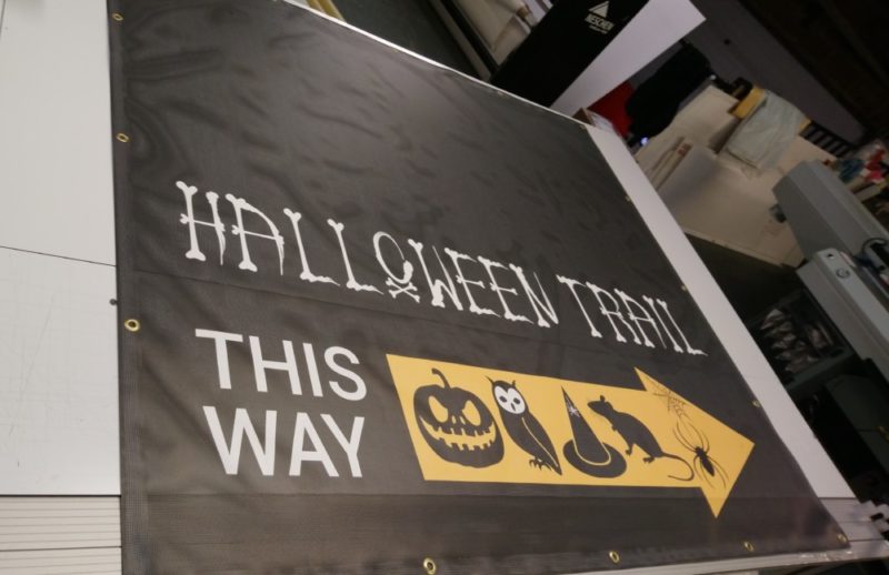 Halloween Banner With Eyelet Seasonal Events Exhibitions Marketing - Impact Signs