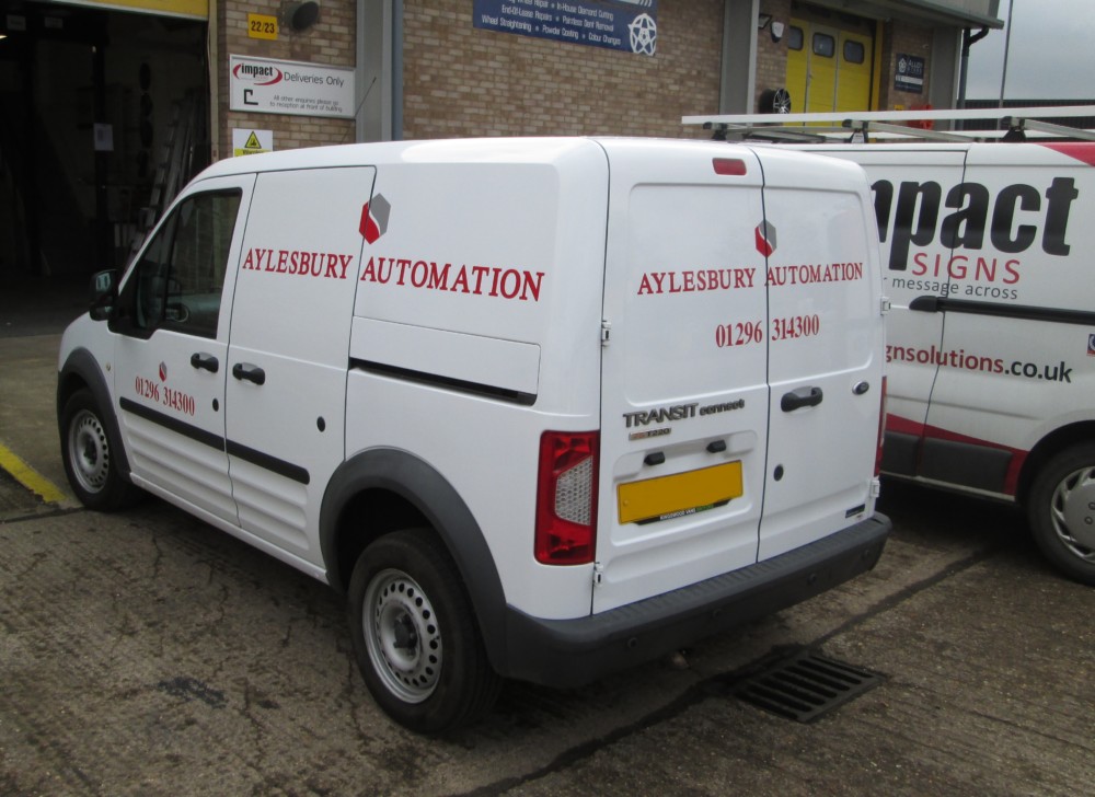 Aylesbury Automation van graphics