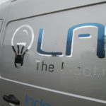 Lamps van logo graphic