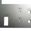 Engraved Metal Control Panel Close Up