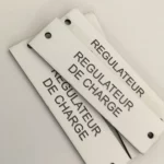Bespoke Laser Engraved Acrylic Control Panel Impact Signs