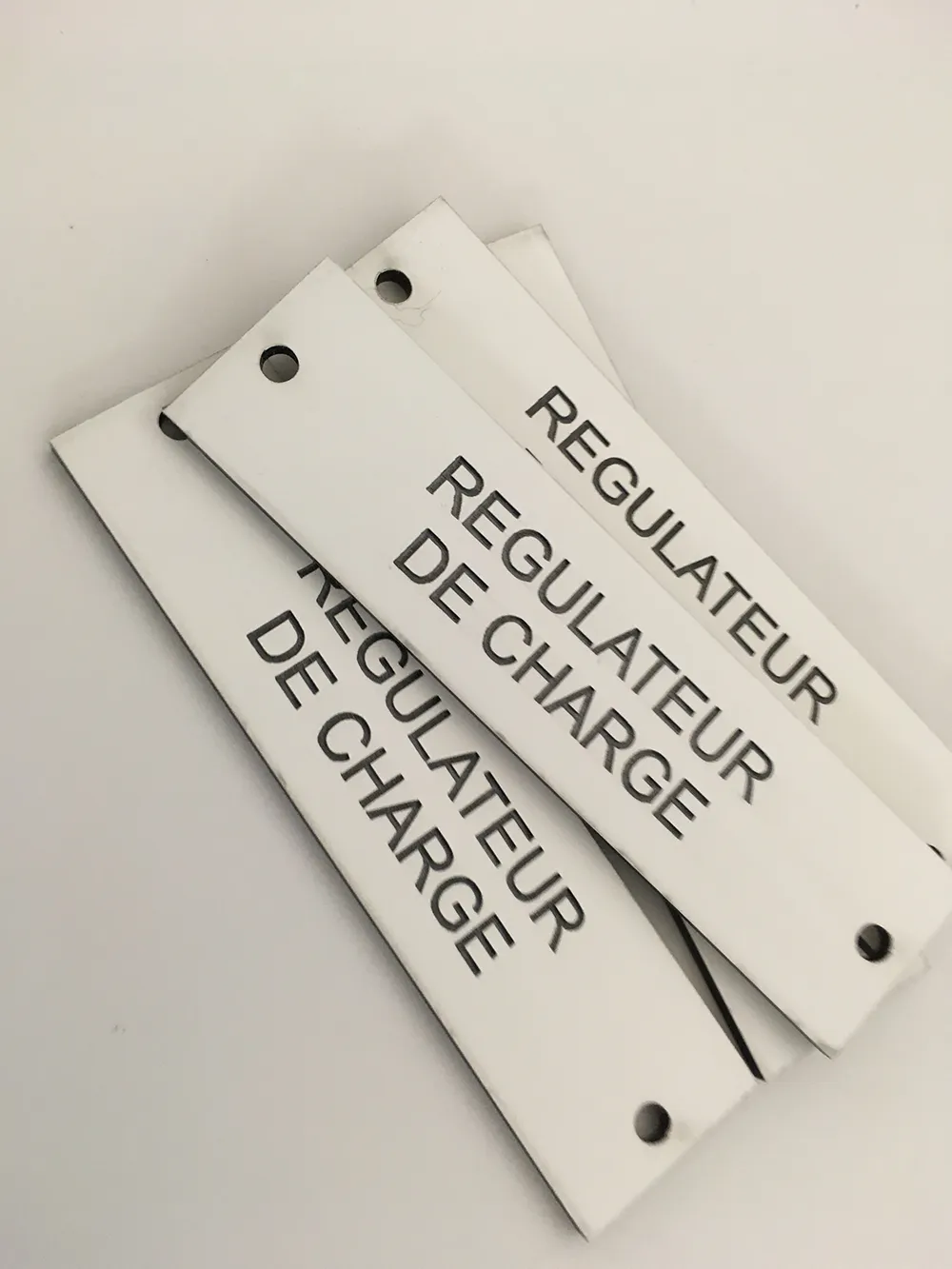 Bespoke Laser Engraved Acrylic Control Panel Impact Signs