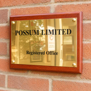Sublimated_plaques_office_wood_ Frame_closeup