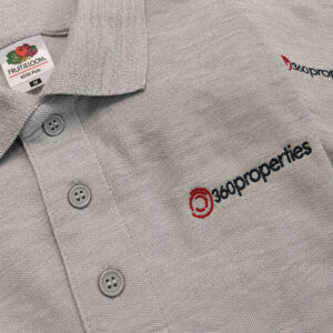 360 Properties EMBROIDERED Polo Uniform Clothing T Shirt Tee Smart Workwear Impact Signs