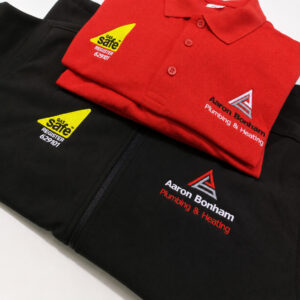Aaron Bonham Polo Fleece EMBROIDERED Uniform Smart Workwear Layers Impact Signs Aylesbury.jpg