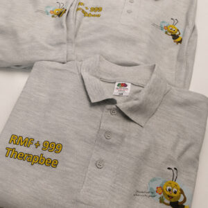 Bees Knees Pollen PRINTED Polo Shirt Branded Uniform Events Advertising Impact SIgns Aylesbury.jpg