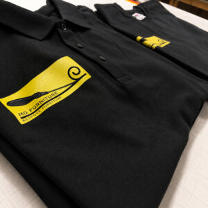 Black MD Furniture Polo Shirts