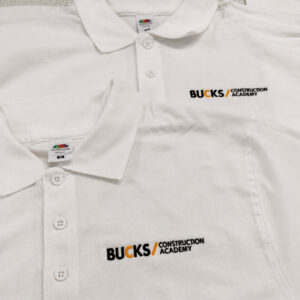 Bucks Construction Academy EMBROIDERED Branding Logo Uniform Impact Signs Aylesbury