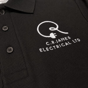 CR James EMBROIDERED Polo Shirt With Corporate Logo Workwear Uniform Impact Signs
