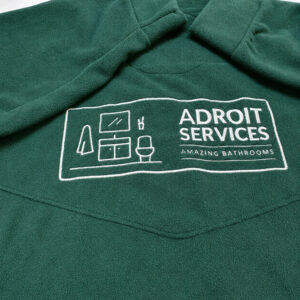 Green EMBROIDERED Fleece Adroit Services