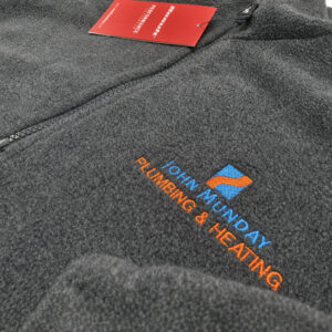 John Munday Fleece EMBROIDERY Workwear Uniform Mpact Signs Aylesbury